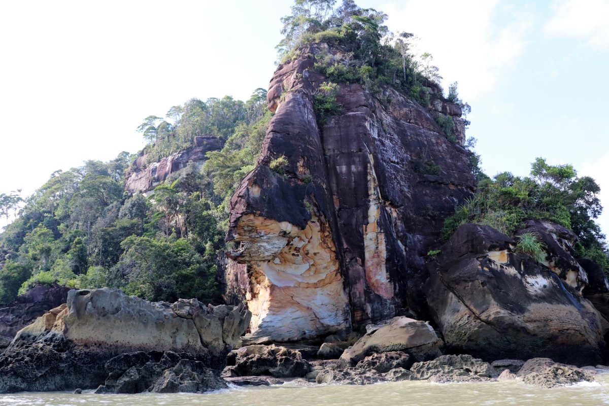 Rainforest and sea stacks at Bako National Park, Sarawak